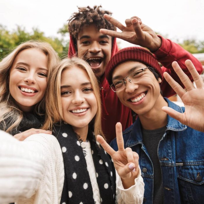 Group of youth smiling